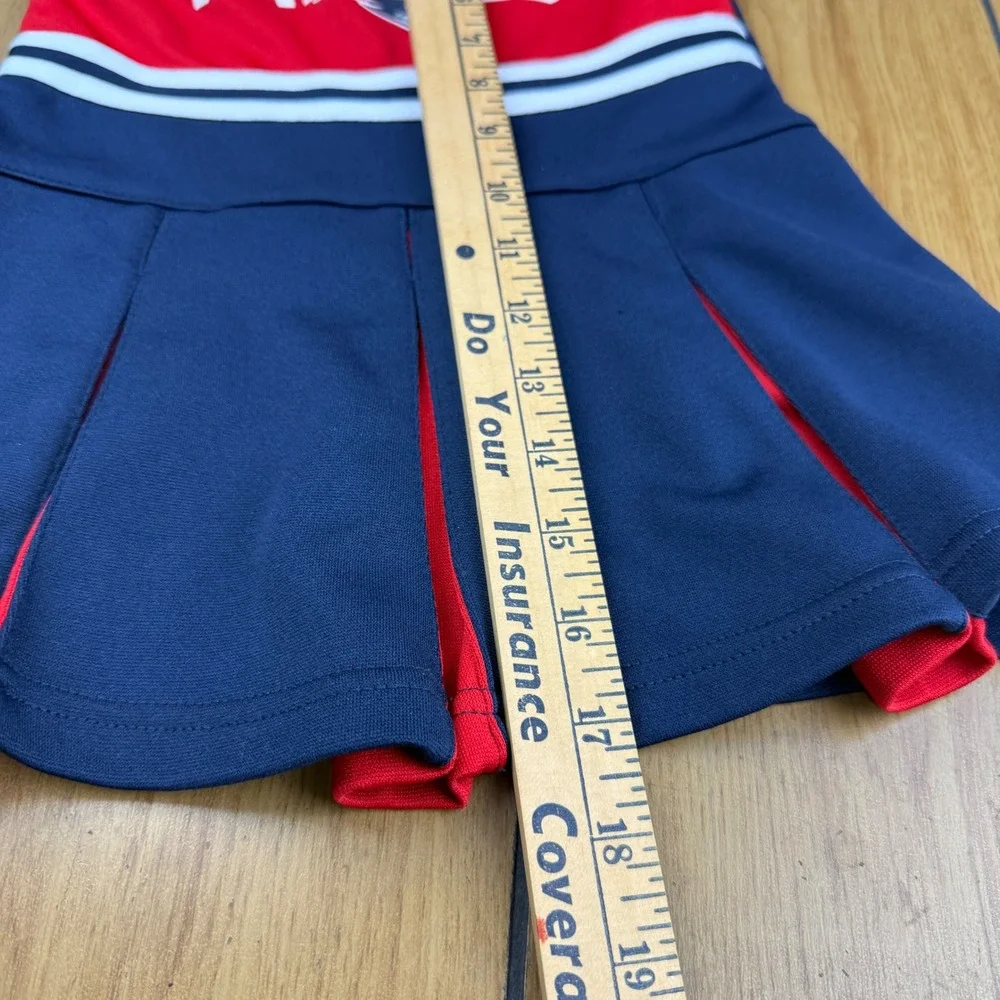 NFL Team Apparel New England Patriots Cheerleader Dress Toddler 3T Red Navy